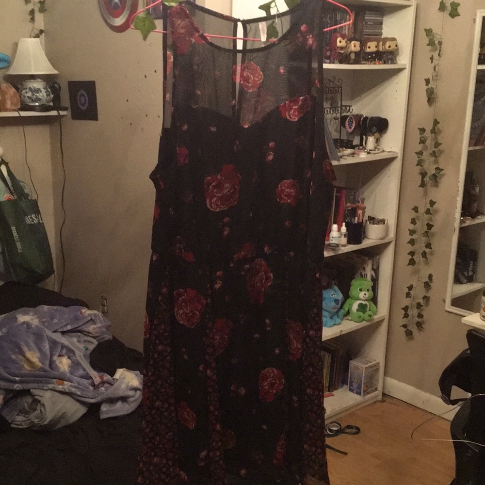 Black Floral Dress